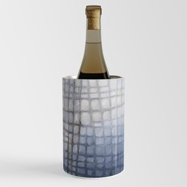 Blue brown abstract Wine Chiller