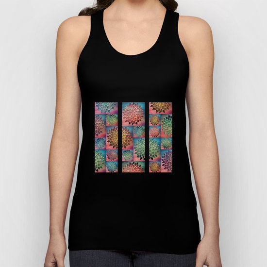 Abstract Petals Decoration Unisex Tank Top