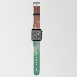 Cosmic Cliffs Carina Turquoise Teal Red Apple Watch Band