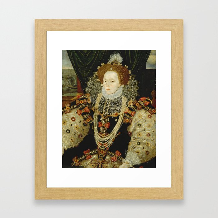 Portrait of Elizabeth I Framed Art Print