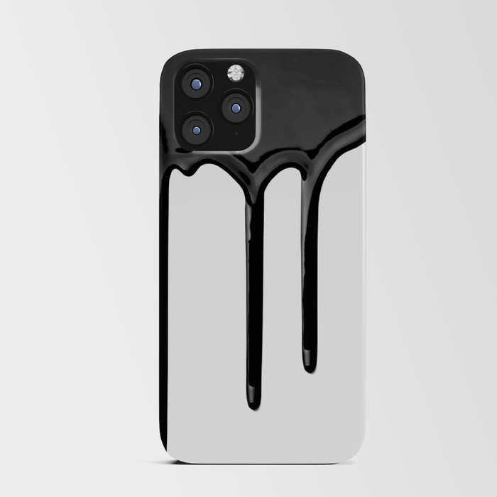 Black paint drip iPhone Card Case