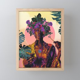 Flower Goddess Framed Mini Art Print