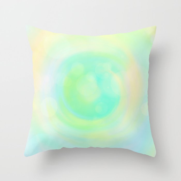 Pastel Green Throw Pillow