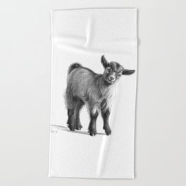 Goat baby G097 Beach Towel