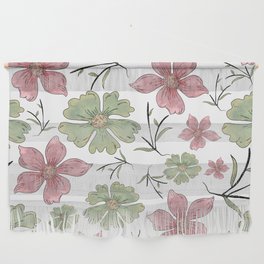 Spring Watercolor Floral Wall Hanging
