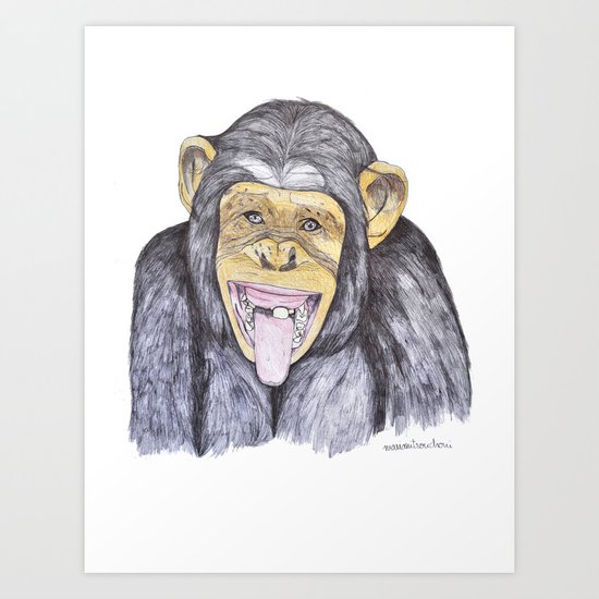 Chimpanzee Art Print