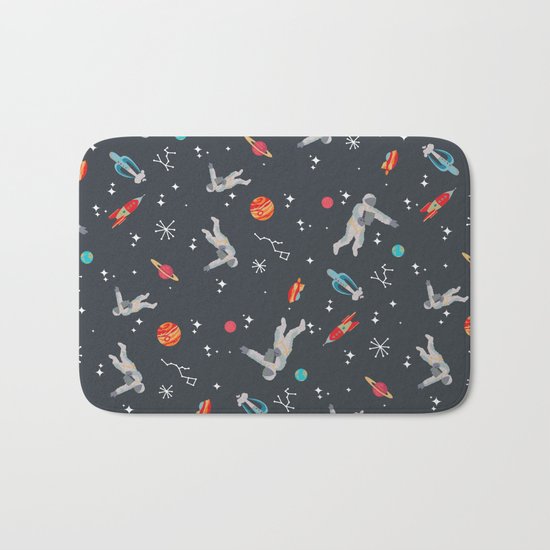 Spaceships, planets and Astronaut Bath Mat