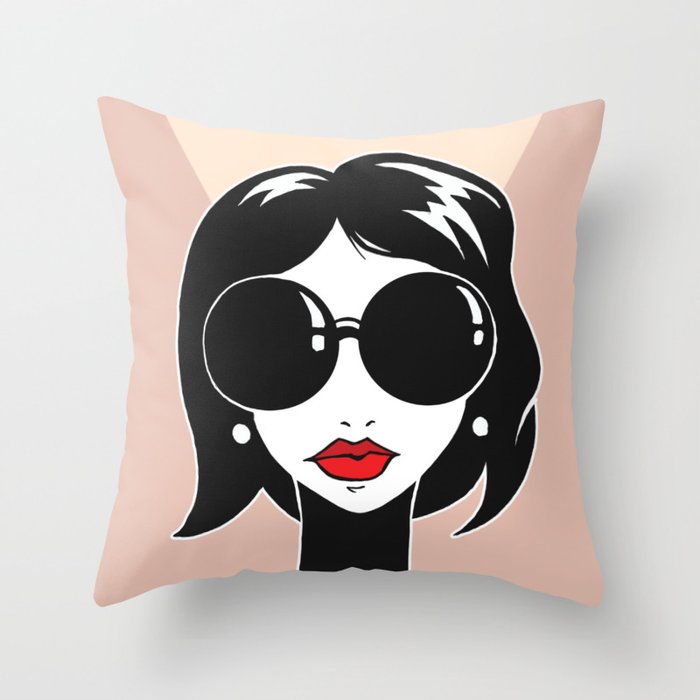 Audrey's Glow Throw Pillow