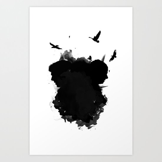 Sherlock and his Shadows Art Print
