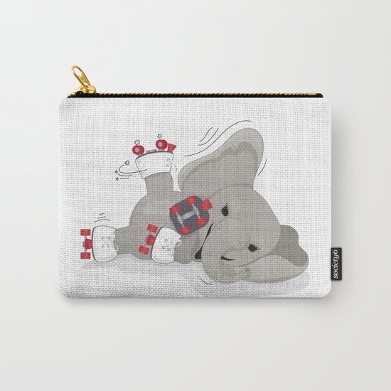 Elephant on skates Carry-All Pouch
