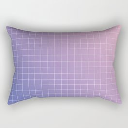 purple / pink - grid Rectangular Pillow