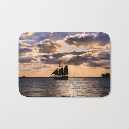 Sunset in Key West, Florida Bath Mat