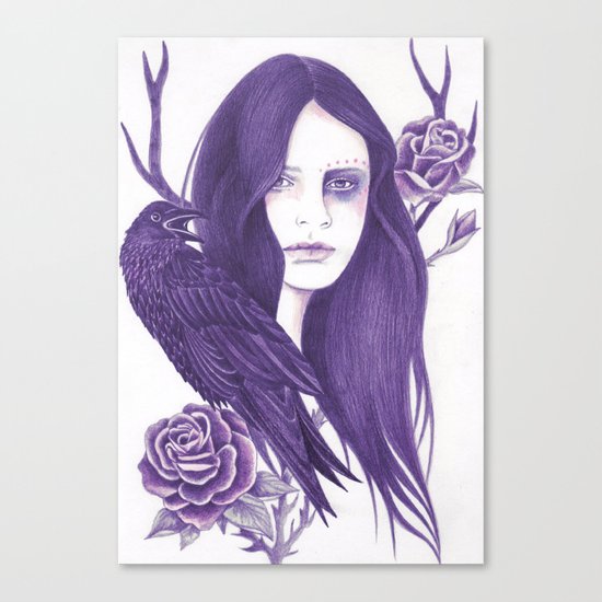 Raven Canvas Print