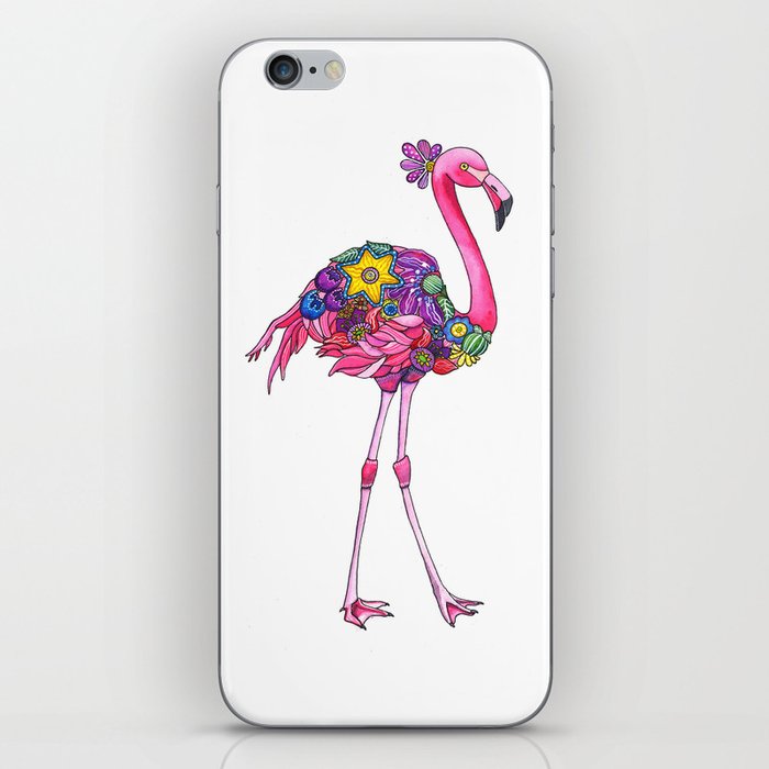 Fancy Felicity Flamingo iPhone Skin