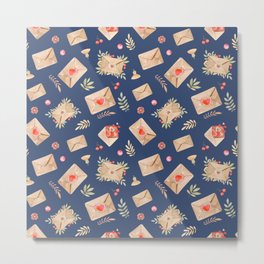 Envelopes with hearts Metal Print
