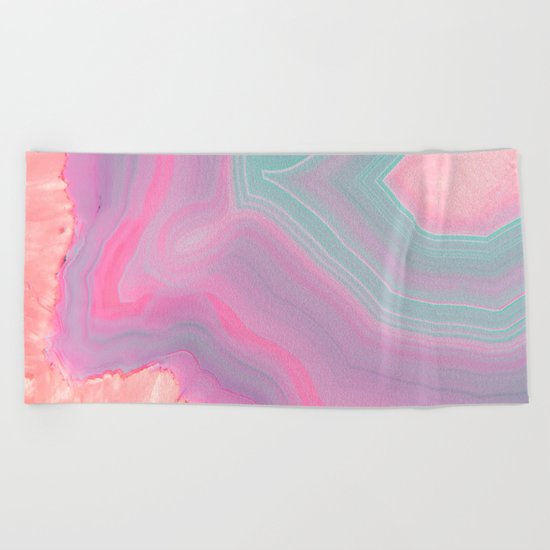 Agate Summer Texture Beach Towel