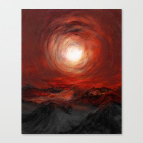 Tunnel through the sun Canvas Print