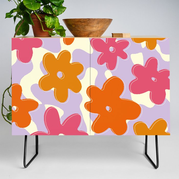 Field Of Flowers  Credenza