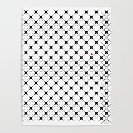 stars 1& a heart Poster | Graphic Design, Kekeziah, Modern, Funny, Drawing, Black And White, Fashion, Contemporary, Geometric, Abstract 