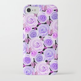 Autumn Roses in purple iPhone Case