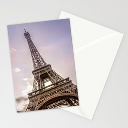 PARIS Eiffel Tower at sunset Stationery Cards