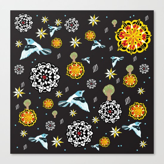Flora forest Canvas Print
