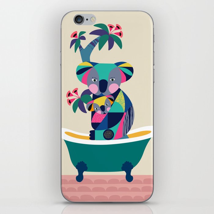 Koala in bathtub iPhone Skin