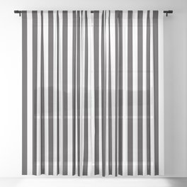 Black lines Sheer Curtain