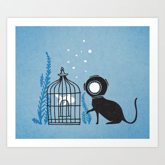 We can be friends Art Print