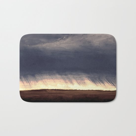 Storm Over Saskatchewan Fields Bath Mat