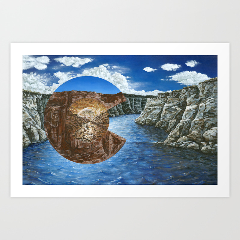 Colorado Flag Polyscape Art Print