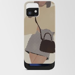 Checked skirt fashion outfit iPhone Card Case
