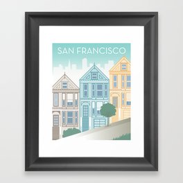 San Francisco: Painted Ladies Framed Art Print