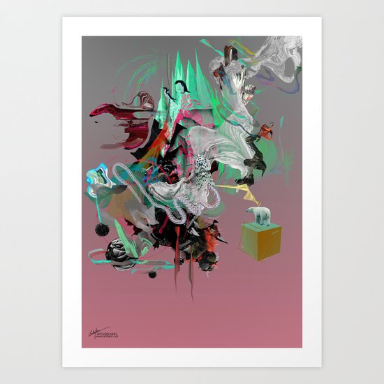 Pluie Art Print