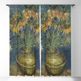 Vincent van Gogh Imperial Fritillaries in a Copper Vase Oil Painting Blackout Curtain