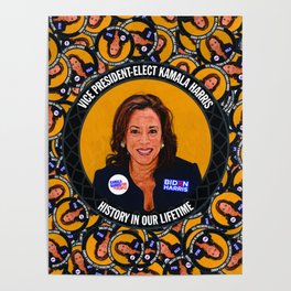 Vice President-Elect Kamala Harris, History in our Lifetime Poster