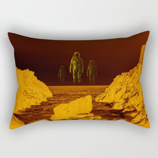 Escape from red planet Rectangular Pillow