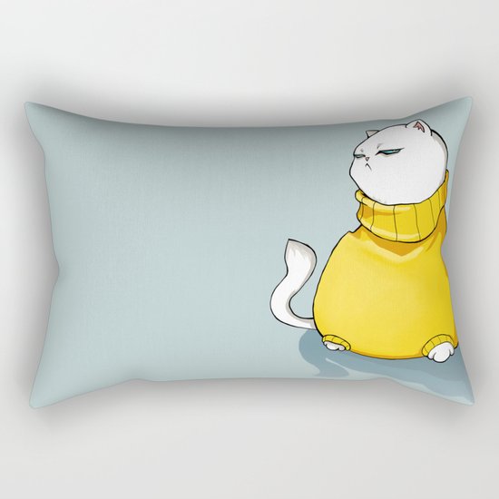 fat cat Rectangular Pillow