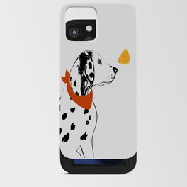 Dalmatian Dog with Butterfly iPhone Card Case