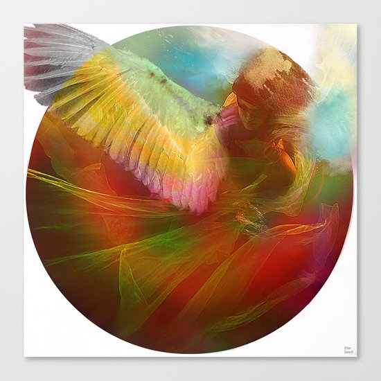 The messenger Canvas Print