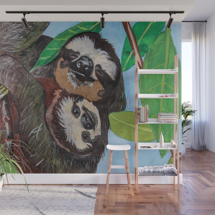 Sloth Wall Mural