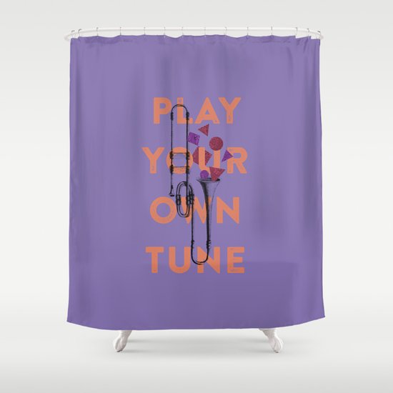 Play you own tune Shower Curtain