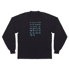 Impaired Letters Awareness Dots Braille Long Sleeve T-shirt