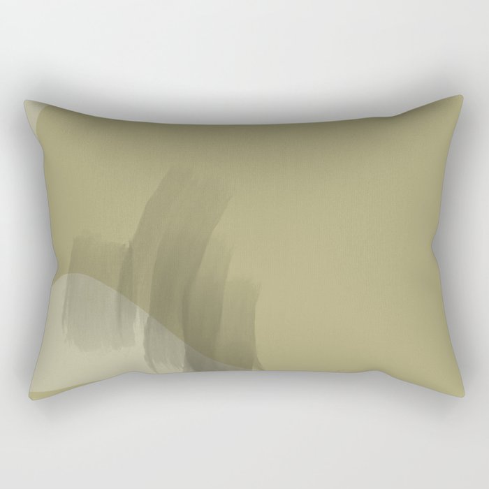 Olivea 1 - Minimal Contemporary Abstract Rectangular Pillow