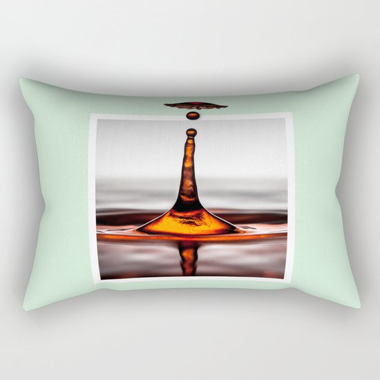 Droplet explosion with 3D pop out of frame effect Rectangular Pillow