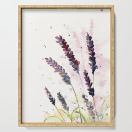 Abstract Lavender Watercolor  Serving Tray