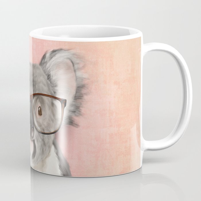 Funny koala with glasses Coffee Mug