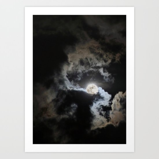 Brilliant Moon Art Print