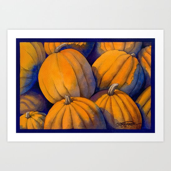 Pumpkin Patch Art Print