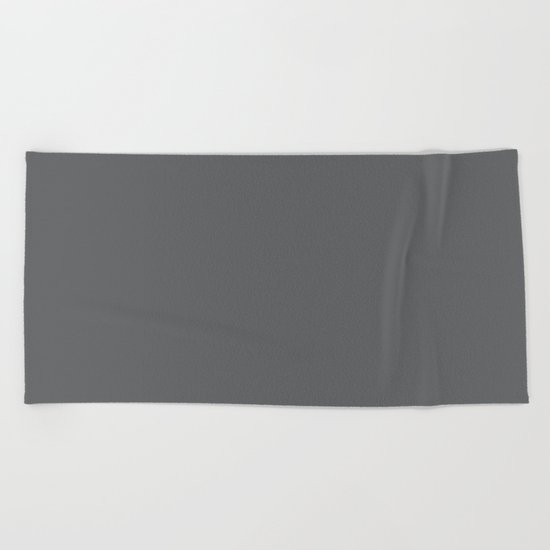 Simply Storm Gray Beach Towel